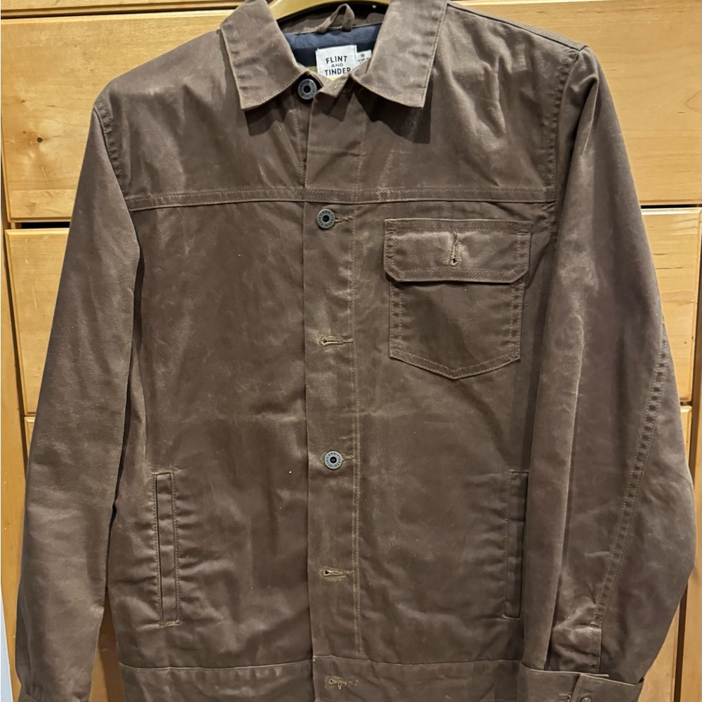 Flint and Tinder Men's Waxed Trucker Jacket